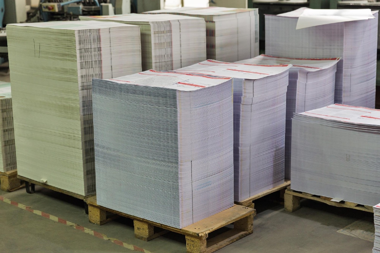 digital printing pallets at print shop