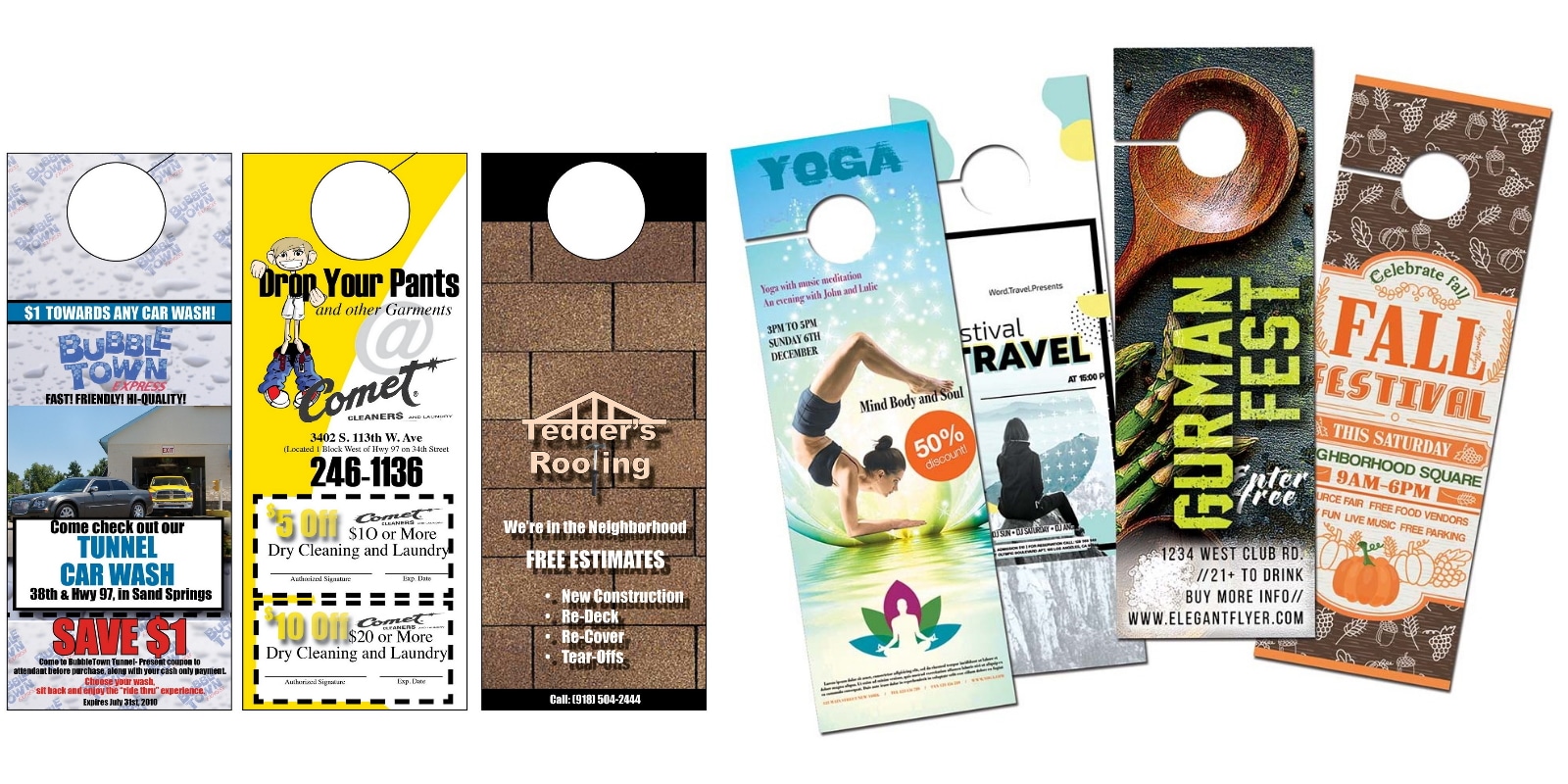 door hangers examples