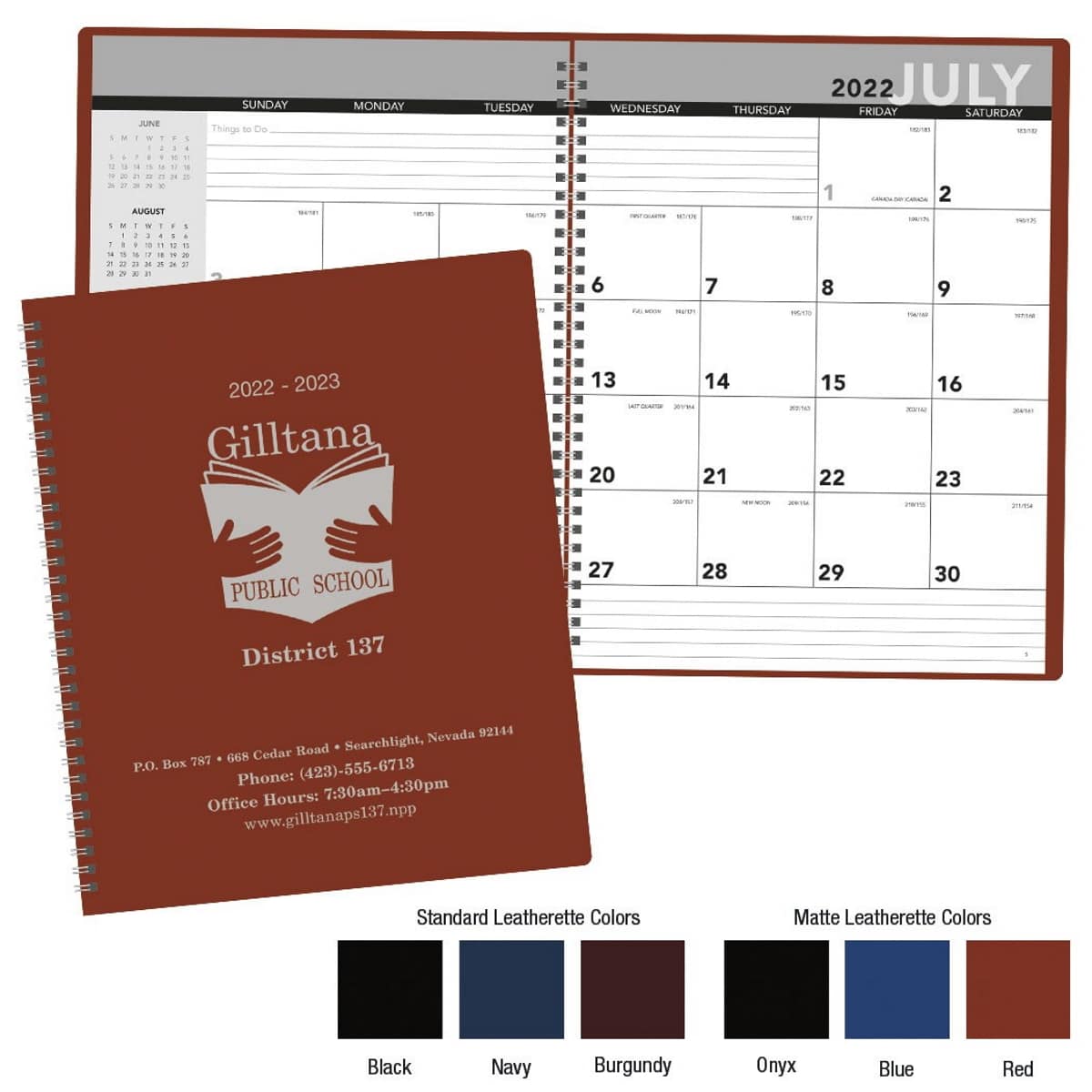 Promotional calendars planners