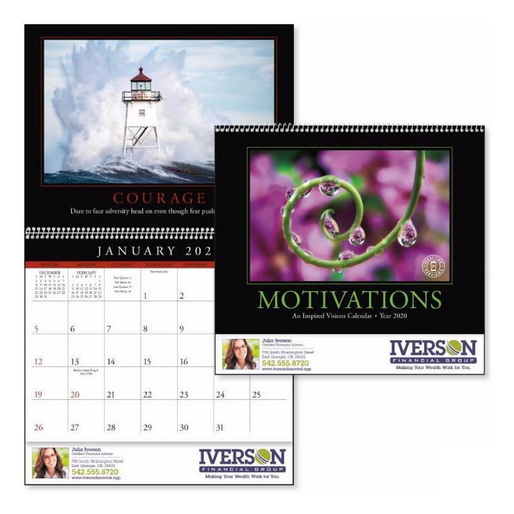 Promotional calendars Spiral bound