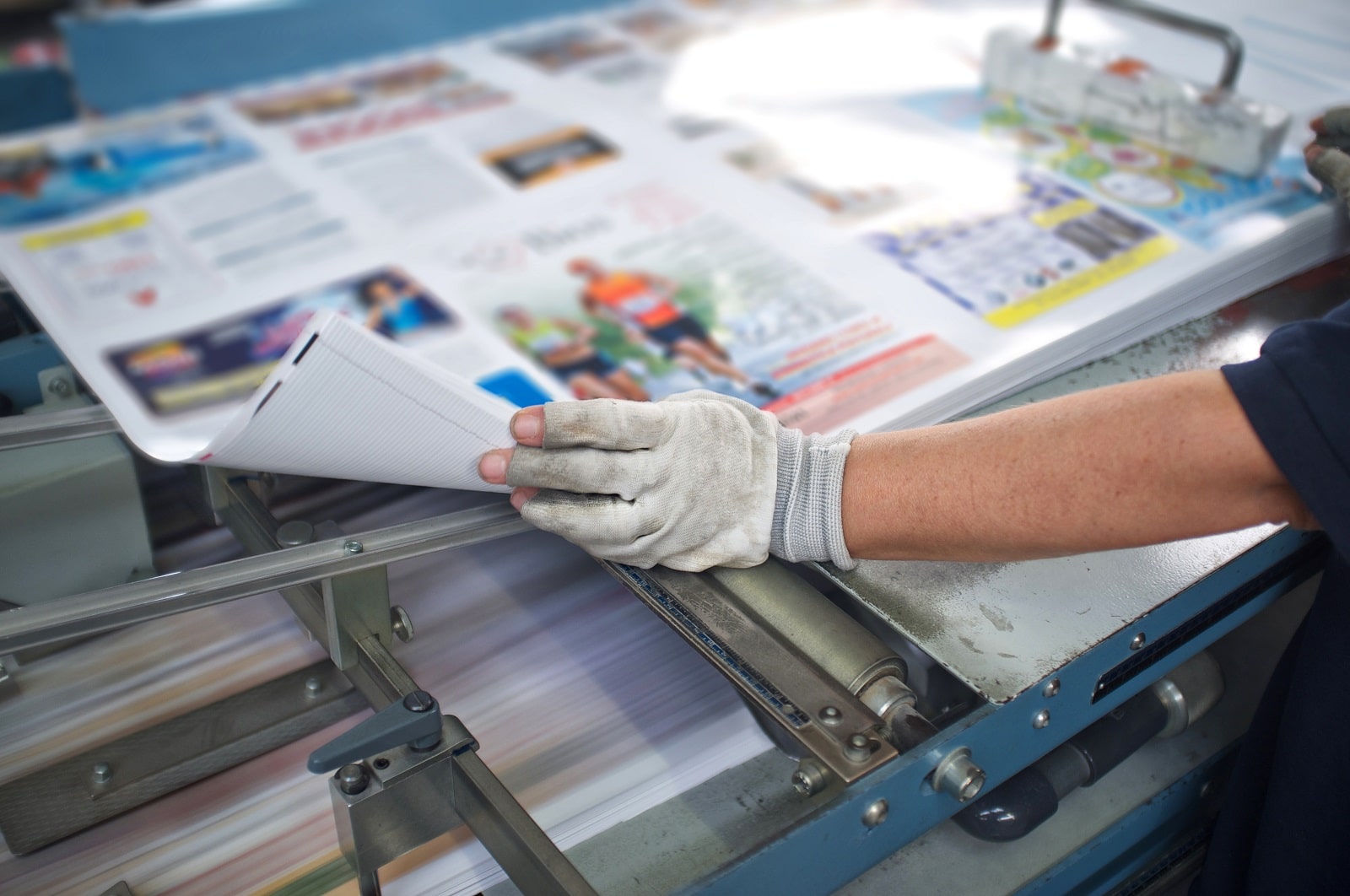 local printing company post press finishing line machine: