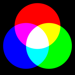 RGB color used in some commercial printing