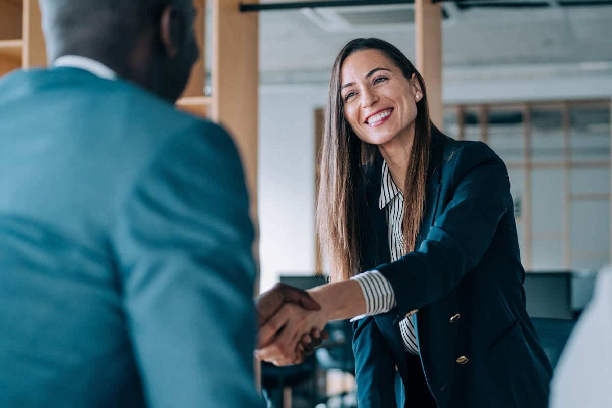 thank you card handshake meeting